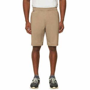 Voyager Men's  Active Stretch Travel Shorts  in greige color